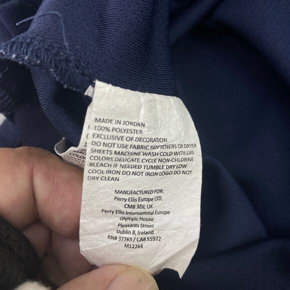 PGA TOUR Mens Airflux Solid Golf Polo Shirt L Blue Navy - Picture 6 of 8